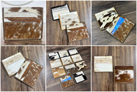 Dompet kulit sapi asli uniseks, dompet tempat kartu kulit sapi mewah gaya klasik, dompet RFID banyak tempat kartu untuk pria dan wanita