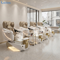 Fauteuil de pédicure professionnel pour salon de beauté, avec fonction spa pour les pieds et brumisation