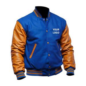 <b>Men's</b> New Fashionable Slim Fit Varsity <b>Jacket</b> Custom OEM Design with Stand Collar Quick Dry for Winter Low MOQ High Street Style - Product Image 5