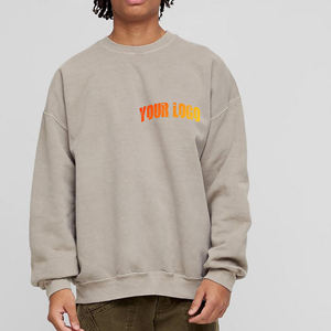 Sudaderas de Cuello Redondo Unisex con Logotipo Personalizado al por Mayor, Sudadera de Manga Larga para Hombre, Jersey Liso sin Capucha - Product Image 4