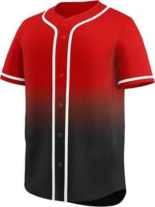 Maillots de baseball personnalisés respirants en gros à manches courtes, sublimation frontale, tenues d'équipe 100 % polyester, fabricant de vêtements de sport - Product Image 5