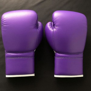 Nouvelle Arrivée 2026 Gants de Boxe Sparring Personnalisés de Qualité Supérieure en Cuir Véritable Violet Créez Votre Propre Marque - Product Image 3