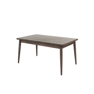 Contemporary <b>Walnut</b> Finish 1-Piece Solid Wood Rectangle Dining <b>Table</b> Melamine MDF Furniture for Dining Room - Product Image 6