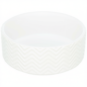 Ciotola in Ceramica per Animali Domestici 0,4 L 13 Cm Bianca per Cani e Gatti - Product Image 3