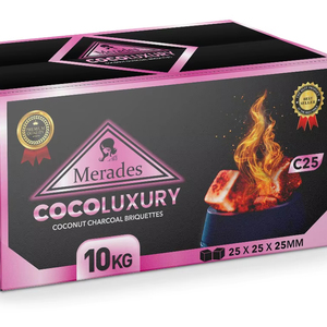 Charbon à chicha Coco Luxury Cube Shape par Merades – Qualité export haut de gamme, combustion constante pour la culture du barbecue et de la chicha de luxe à Dubaï - Product Image 1