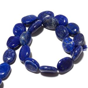 Perles ovales lisses en lapis-lazuli naturel pour la fabrication de bijoux, pierres en vrac de haute qualité - Product Image 5