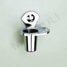 Stainless Steel <b>Wall</b> <b>Mounted</b> Tumbler <b>Holder</b> for Bathroom with Chrome Finish Modern <b>Toothbrush</b> Glass <b>Holder</b> - Product Image 2