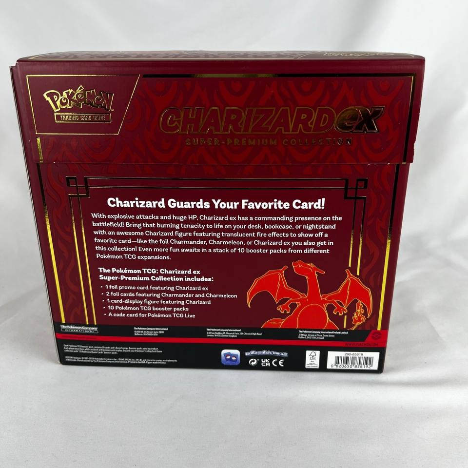 US Stock Sealed Pokemon TCG Charizard ex Super-Premium Collection Box ...