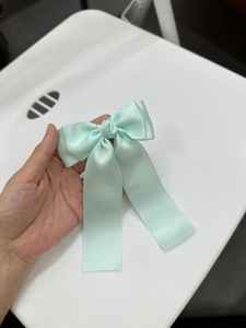 Party Daily Use Satin Bow <b>Hair</b> Clip 10*17cm for Girls <b>Hair</b> <b>Accessories</b> Long Tails <b>Kids</b> Elegant Style Vietnam - Product Image 2