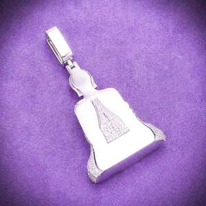 จี้พระพุทธรูปทรงโมอิสซาไนต์สุดฮิต แฟชั่นฮิปฮอป เงินแท้ 925 คุณภาพ VVS1 ผ่านการทดสอบเพชร - Product Image 1