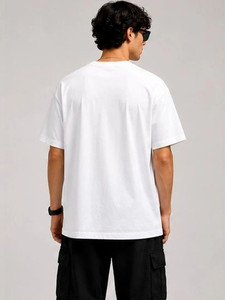 Camiseta Extra Grande para Hombre, Manga Corta, Cuello Redondo, Diseño Gráfico Pintado a Mano, Estilo Urbano, Algodón Jersey Transpirable con Estampado Frontal - Product Image 6