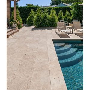 Disponibilité en vrac de tuiles faites sur commande de calcaire de coupe pour l'extérieur de villa et la finition extérieure aiguisée - Product Image 4
