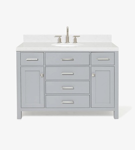 Meuble sous-vasque de salle de bain OEM Hannah 48 pouces, vasque simple, 2 options de finition, directement de l'usine au Vietnam - Product Image 1