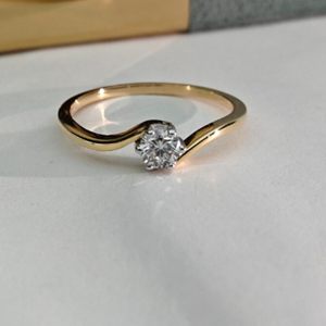 Elegante Anillo de Compromiso con Diamante Cultivado en Laboratorio de 1.50 Quilates, Certificado por IGI, Oro de 14K, Joyería Fina para Propuesta de Matrimonio - Product Image 1