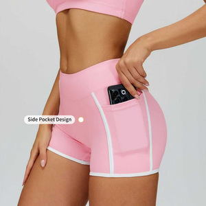 Venta al por Mayor de Ropa Deportiva de Marca Famosa, Transpirable, para Yoga y Pilates, Elástica, sin Costuras, con Frente Acanalado, Ecológica, de Secado Rápido, para Mujer - Product Image 3