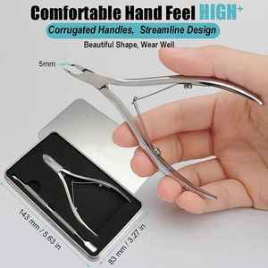 Wholesale Stainless Steel Nail Nipper for Cuticle Trimming Manicure Pedicure Tools Nail Cuticle Cutter Sharp <b>Blades</b> Smooth Edges - Product Image 6