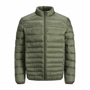 2026 New Design Stand Men's Puffer Jackets Wholesale Hot Sale Custom Padded <b>Bubble</b> <b>Coats</b> Winter Thick Warm - Product Image 4