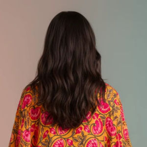 Kimono con Estampado Floral Hecho a Mano para Mujer, Elegante, Cuello en V, Ropa de Casa de Algodón, Versátil, Informal, Bordado Midi, Transpirable - Product Image 1