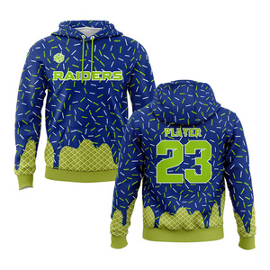 Zersia International Raiders Sweat à capuche personnalisé par sublimation Violet Vert Joueur 23 Unisexe Respirant Polyester à détection de tissu Adulte - Product Image 3