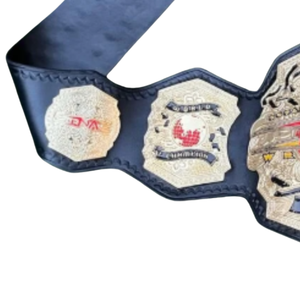 Cinturón de Campeonato Mundial TNA, Diseño en Cuero Negro, Dorado y Rojo, Cinturón de Lucha Libre de Primera Calidad para Fanáticos del MMA y Coleccionistas - Product Image 5