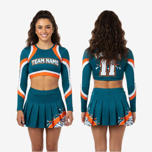 Nouvelle Collection : Haut court de cheerleading pour filles, uniforme d'entraînement, jupes personnalisées pour compétitions, uniforme de cheerleading haut de gamme - Product Image 4