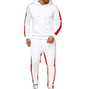 OEM personalizado para hombre a prueba de viento Tech Fleece chándal de gran tamaño bloque de color con cremallera completa Sudadera con capucha pantalones conjunto Jogging Suit - Product Image 1