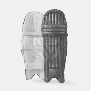 Durable Cricket Batting Pads with Adjustable Straps and <b>Cushioned</b> <b>Inner</b> Lining - Product Image 1