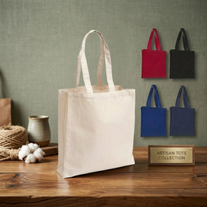 Custom Cotton Canvas Beach Tote Bag | Eco Friendly Reusable Shopping Carry Bag Durable Standard Size Export Ready OEM Supply Bag - Product Image 2