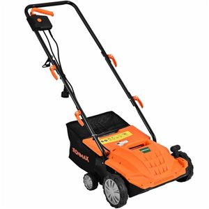 Dethatcher Elettrico Semovente da 13 Pollici 1000W 2 Tempi Grado Industriale Fai-da-te con Sacco di Raccolta Lame Rimovibili - Arancione - Product Image 1