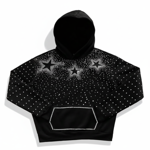 เสื้อฮู้ดดี้ผู้ชายแบบสั่งทำพิเศษสำหรับฤดูหนาว ผ้าฝ้าย 100% ระบายอากาศได้ดี ประดับด้วยคริสตัล ดีไซน์ลำลอง คุณภาพพรีเมียม บริการ OEM ดิจิทัล แบบปกติ - Product Image 1