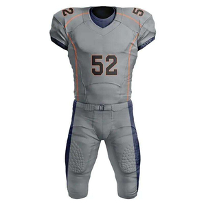 Maillots de football américain personnalisés de haute qualité, respirants, sublimés, à manches courtes, pour adultes, service OEM, styles à motifs, 100 % personnalisables sur le devant - Product Image 2