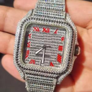 Reloj de Pulsera Automático con Diamantes de Moissanita y Cuarzo, para Hombre y Mujer, Regalo para Ella - Product Image 4