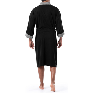Ensemble peignoir de luxe en tissu éponge RABUSH SPORTS pour homme et femme, doux, 100 % coton, respirant, séchage rapide, manches longues, col châle - Product Image 2