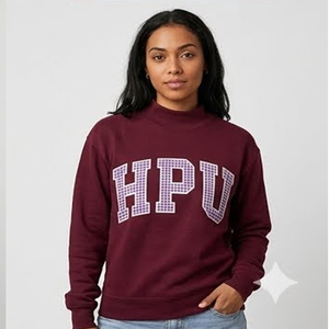 HPU Oversized <b>Turtleneck</b> Sweatshirt Gray Purple Letter Print Sweatshirt Oversized Pullover Long Sleeve Casual Streetwear Apparel - Product Image 3