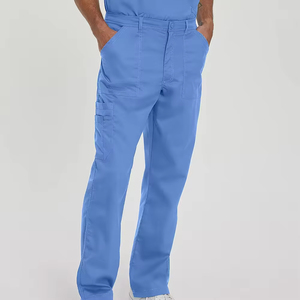 New Design Canvas Scrubs Straight Leg Pants Quick Dry Breathable Wholesale Pure Color <b>Set</b> <b>Doctor</b> Nurse Operating Room Uniform - Product Image 4