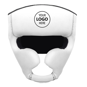 Casque de boxe en PU rouge personnalisable pour adultes avec placement du logo - Product Image 2
