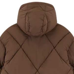 Chaqueta Acolchada de Diamantes para Hombre, con Capucha, Cálida para Invierno, Aislante, con Cierre, Elegante y Casual para Clima Frío - Product Image 4