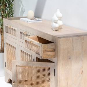 Aparador de Ratán Vandana Pebble Cresta para Interiores y Exteriores Modernos y Elegantes - Product Image 4