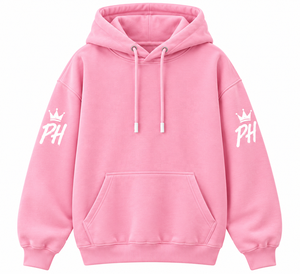 Custom Manufacturers Oversized French Terry Hoodie Vintage Streetwear Pink Oversized Drop Shoulder Unisex Hooded Sweatshirt - Product Image 1