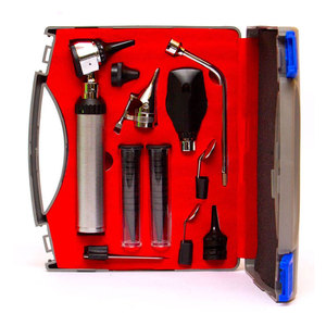 Kit de Instrumentos de Examen Médico Profesional, Otoscopio y Oftalmoscopio Veterinario de Fibra Óptica Manual para Diagnóstico ORL - Product Image 1