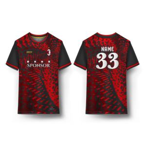 Maillot de football unisexe sur mesure grande taille 2025/2026 100% polyester imprimé par transfert thermique protection UV respirant séchage rapide - Product Image 2