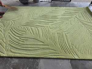 Contemporary Solid Color Wool Rug Designer Handmade Hand Tufted Non-Slip pure light green Modern Area Rug for Home Picnic - Product Image 2