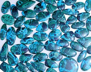La mejor calidad Natural crisocola malaquita piedra preciosa suelta cabujón piedra preciosa suelta mezcla forma y tamaño piedra preciosa para la fabricación de joyas - Product Image 5