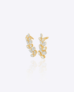 Pendientes Solara, elegantes pendientes colgantes en tono dorado para mujer, para fiesta, boda, noche, joyería de moda, regalo - Product Image 1