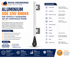 Fabricación por Contrato de Sujetadores Laterales de Aluminio para Maquinaria Textil, Suministro OEM Industrial - Product Image 6