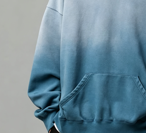 Sweat à capuche en coton épais personnalisé pour homme, épaules tombantes, streetwear, logo personnalisé, faible MOQ, prix d'usine - Product Image 4