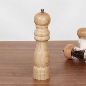 Premium Wooden Salt & <b>Pepper</b> <b>Grinder</b> Set Manual Adjustable Mill - Product Image 1