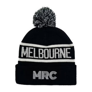 Gorros de Punto Personalizados de Lujo ODM, Gorros de Lana Acrílica con Borlas y Pompón Bordado para Adultos - Product Image 4