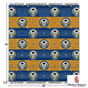 Premium Custom African Wax Print Fabric Manufacturer Ankara Textile OEM ODM Supplier for University Anniversary Convention Fundr - Product Image 1