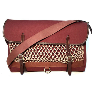 Sac de chasse en cuir et toile de haute qualité avec bandoulière réglable, équipement de chasse durable, sac de terrain pour activités de plein air - Product Image 1